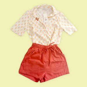 Miss Selfridge Womens Orange and Red Suit